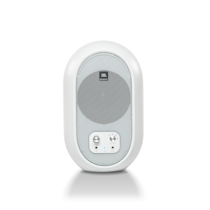 JBL 104-BT (Pair) - White - Compact Desktop Reference Monitors with Bluetooth - Detailshot 2 image number null