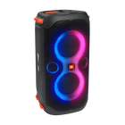 JBL Partybox 110 - Black - Portable party speaker with 160W powerful sound, built-in lights and splashproof design. - Hero