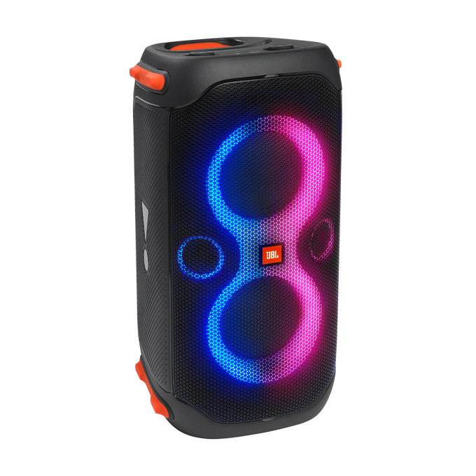 JBL Partybox 110 - Black - Portable party speaker with 160W powerful sound, built-in lights and splashproof design. - Hero image number null