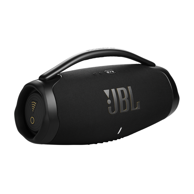 JBL Boombox 3 Wi-Fi - Black - Powerful Wi-Fi and Bluetooth portable speaker - Hero image number null