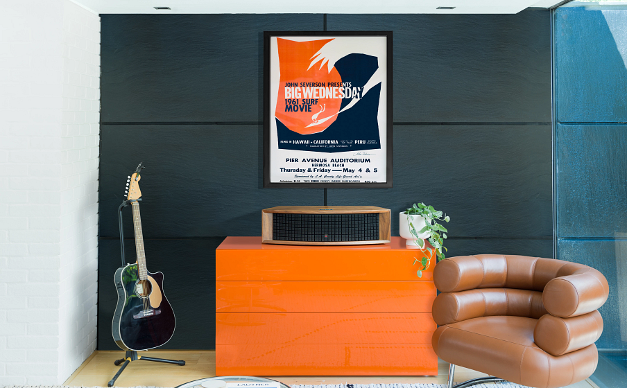 JBL L75ms Music System Satin walnut furniture-grade wood veneer finish - Image