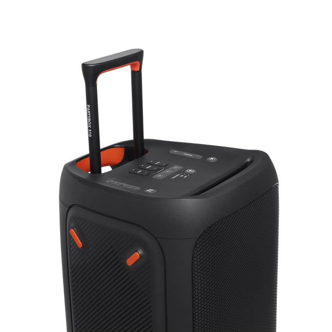 JBL Partybox 310 - Black - Portable party speaker with dazzling lights and powerful JBL Pro Sound - Detailshot 4 image number null
