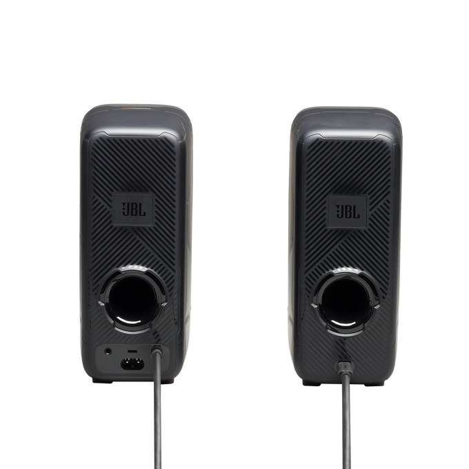 JBL Quantum Duo - Black Matte - PC Gaming Speakers - Back image number null