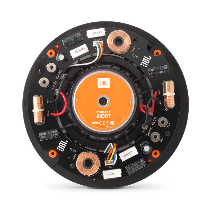 Studio 2 6ICDT - Black - Premium Stereo In-Ceiling Loudspeaker with 6-1/2” Woofer - Back image number null
