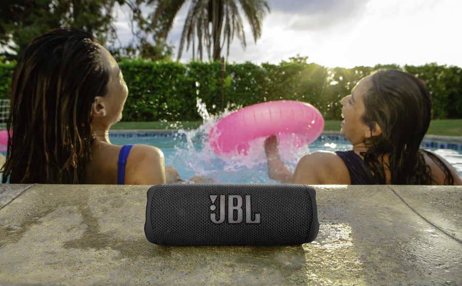  JBL FLIP 6 Waterproof Portable Speaker Bundle with gSport  Carbon Fiber Case (Black) : Electronics