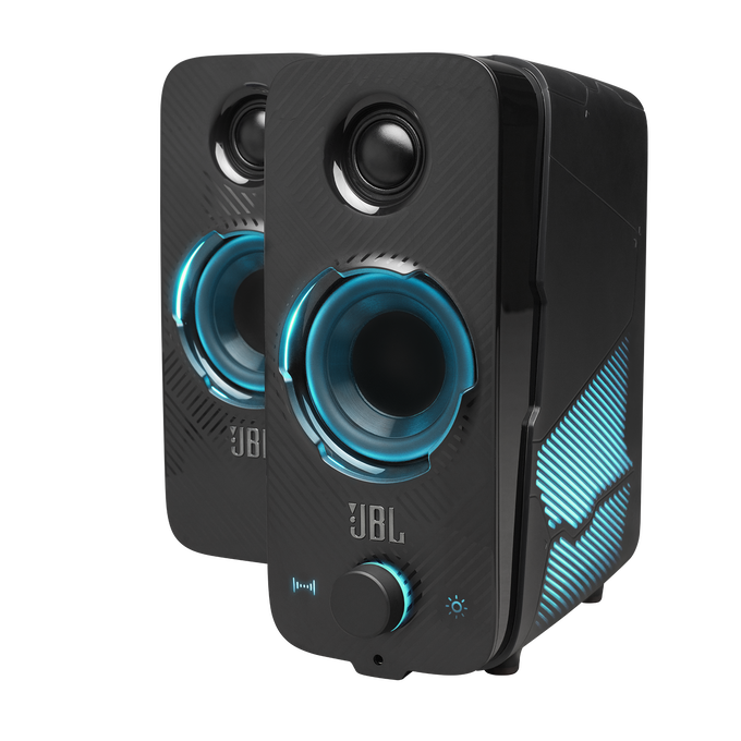 JBL Quantum Duo - Black Matte - PC Gaming Speakers - Detailshot 2 image number null