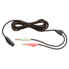 JBL Cable splitter for Quantum 200 - Black - Splitter adapter cable 3.5mm, 150cm - Hero