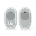 JBL 104-BT (Pair) - White - Compact Desktop Reference Monitors with Bluetooth - Hero