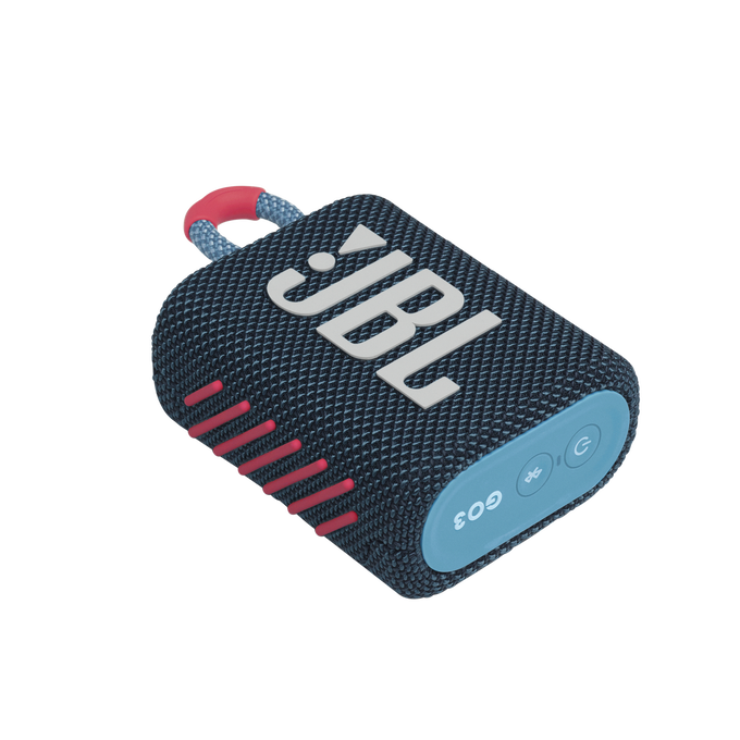 JBL Go 3 - Blue / Pink - Portable Waterproof Speaker - Detailshot 3 image number null