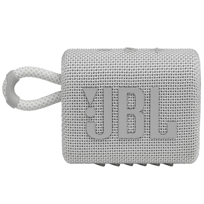 JBL Go 3 - White - Portable Waterproof Speaker - Front image number null