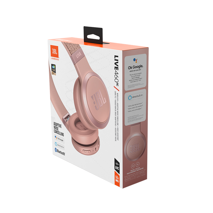 JBL Live 460NC - Rose - Wireless on-ear NC headphones - Detailshot 10 image number null