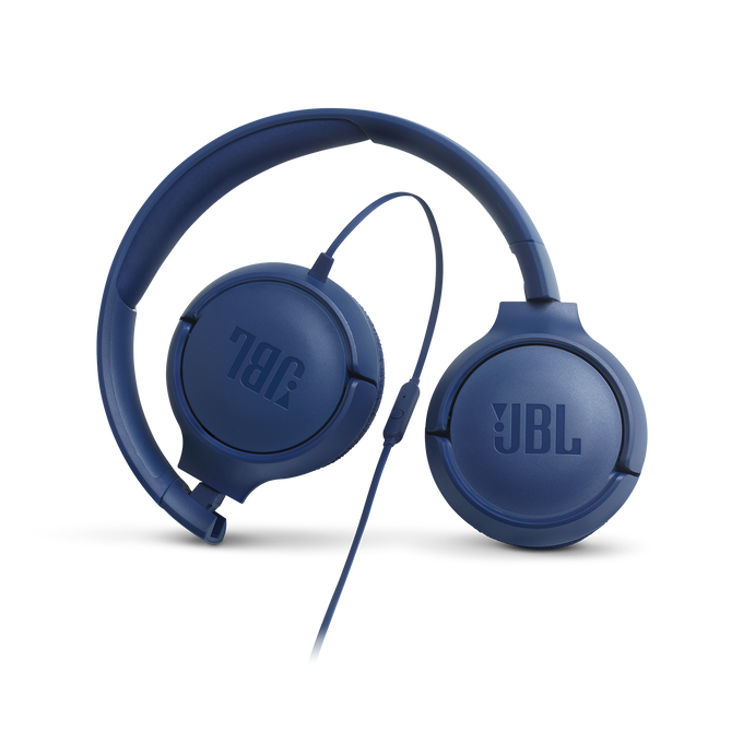 JBL Tune 500 - Blue - Wired on-ear headphones - Detailshot 4 image number null