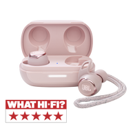 JBL Reflect Flow Pro - Pink - Waterproof true wireless Noise Cancelling active sport earbuds - Hero