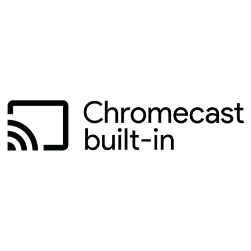 Google Chromecast Built-in, Apple AirPlay 2, and Bluetooth wireless audio