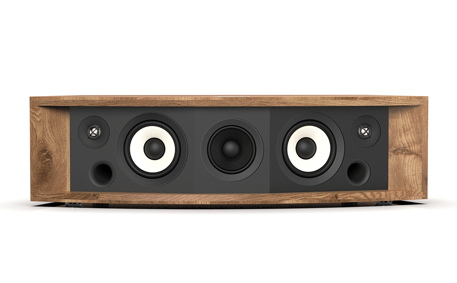 5 Driver design: dual 5.25-inch woofers, dual 1-inch Aluminum tweeters and a central 4-inch midrange driver
